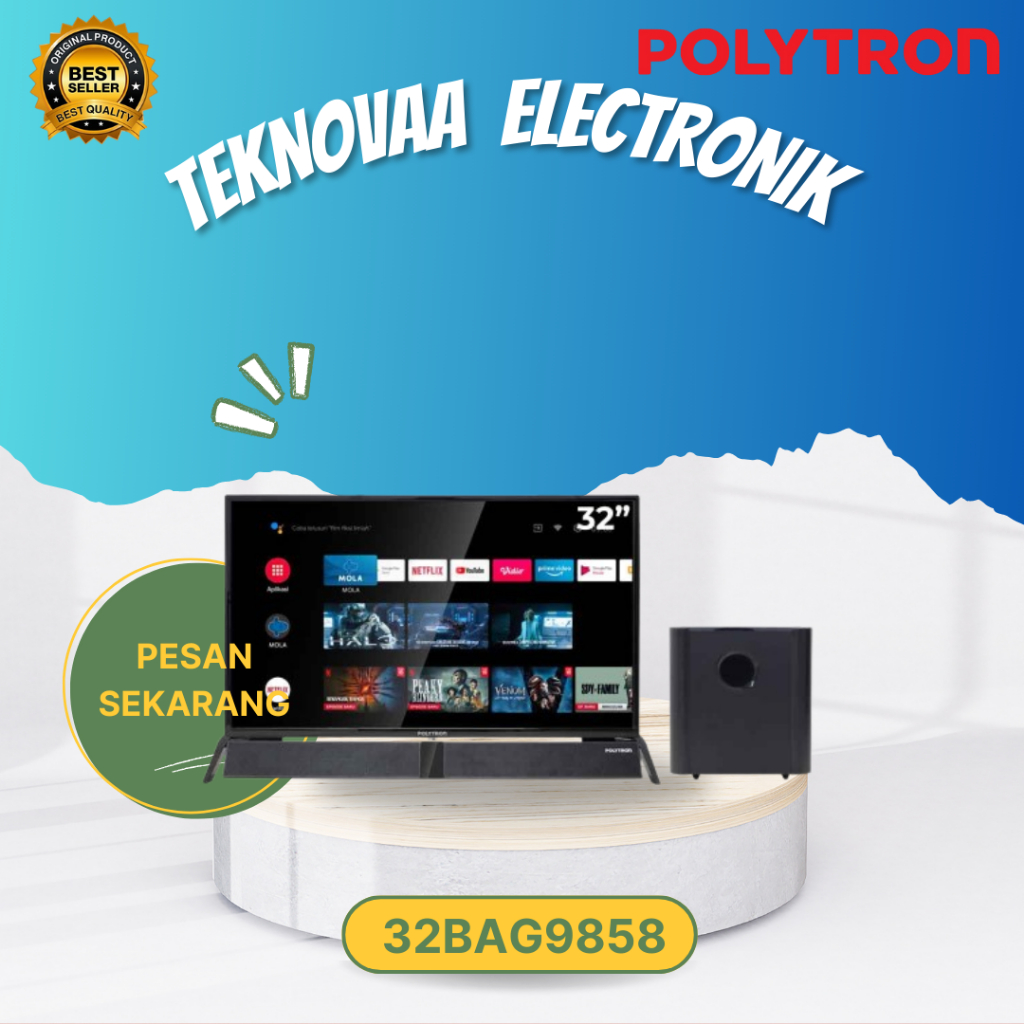 POLYTRON LED TV 32inch PLD 32BAG9858 Android Soundbar/POLYTRON LED 32BAG9953 SOUND BAR DIGITAL LED 3