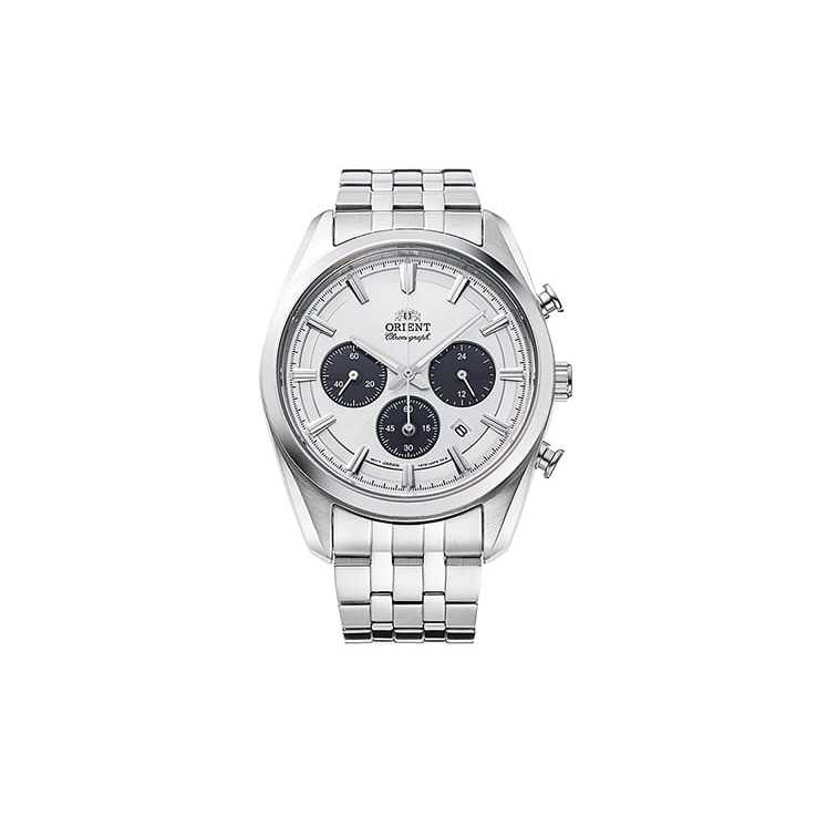 ORIENT RA-TX0305S Contemporary Solar Jam Tangan Pria Sapphire Crystal-Analog