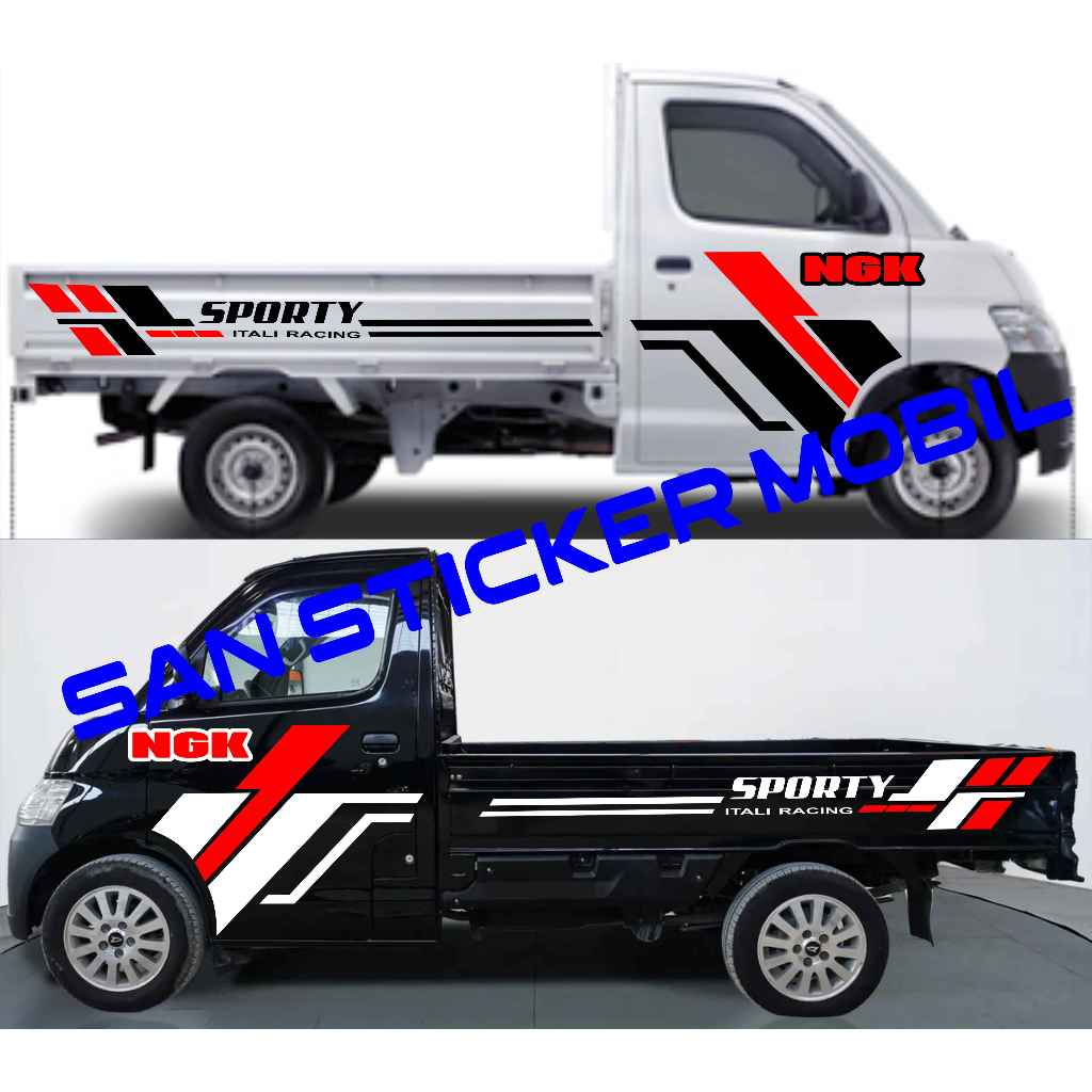 0034 tiker Stiker Aksesoris Mobil Pick Up Daihatsu Grandmax Terbaru 2023,L300,Apv,