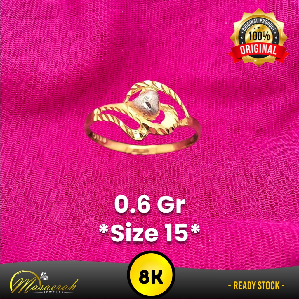Cincin Emas 8K - Toko Emas Gajah Saerah - 0.9 Gram109
