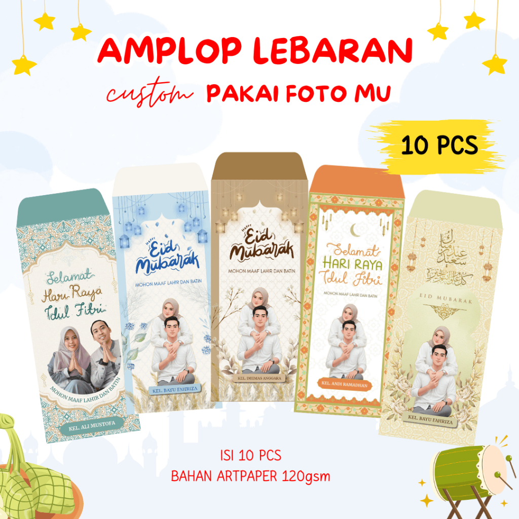 AMPLOP LEBARAN CUSTOM FOTO AMPLOP LEBARAN CUSTOM 2026