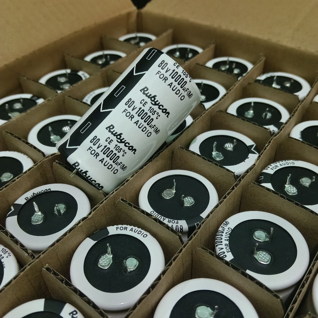 ELCO RUBYCON 10000UF 80V FOR AUDIO PUTIH ORIGINAL
