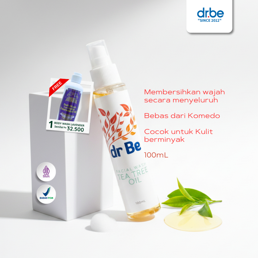 dr be glow - Facial Wash Tea Tree Oil - Pembersih wajah 100mL