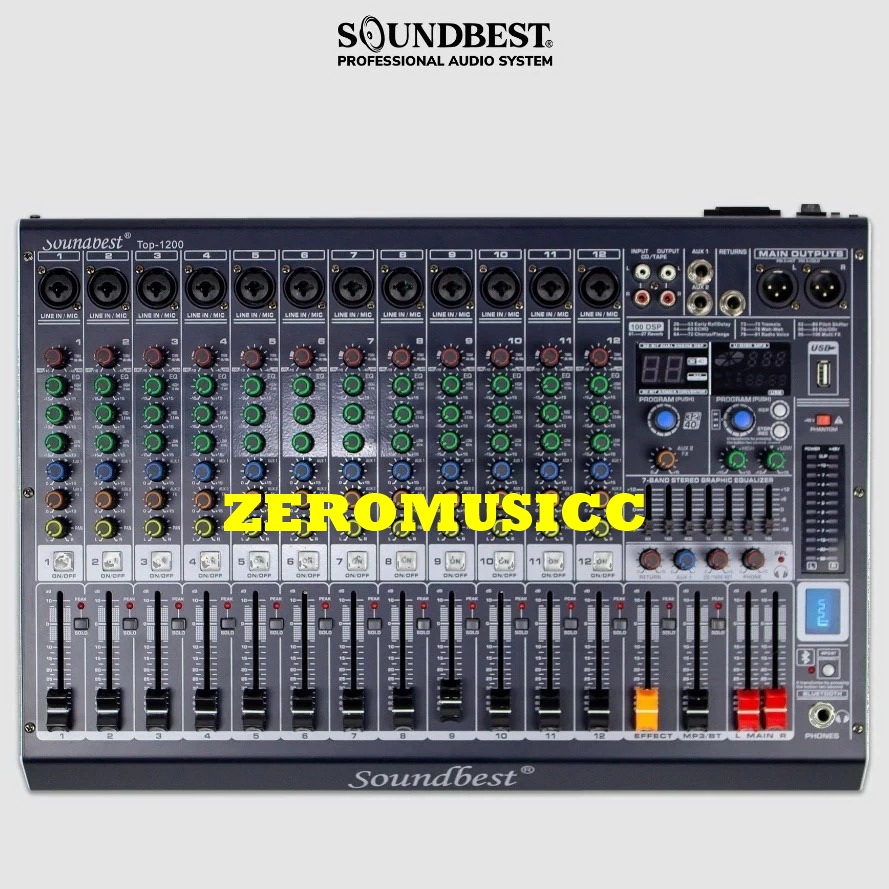 MIXER SOUNDBEST TOP1200 MIXER AUDIO SOUNDBEST TOP-1200 MIXER ORIGINAL SOUNDBEST TOP 1200