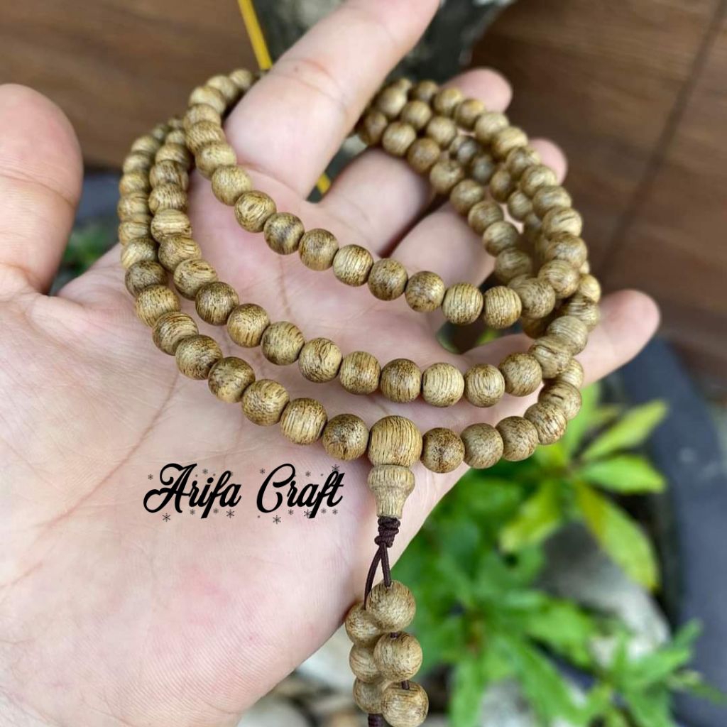 Tasbih Budha 108 Kayu Gaharu Aquilaria Papua 6 mm