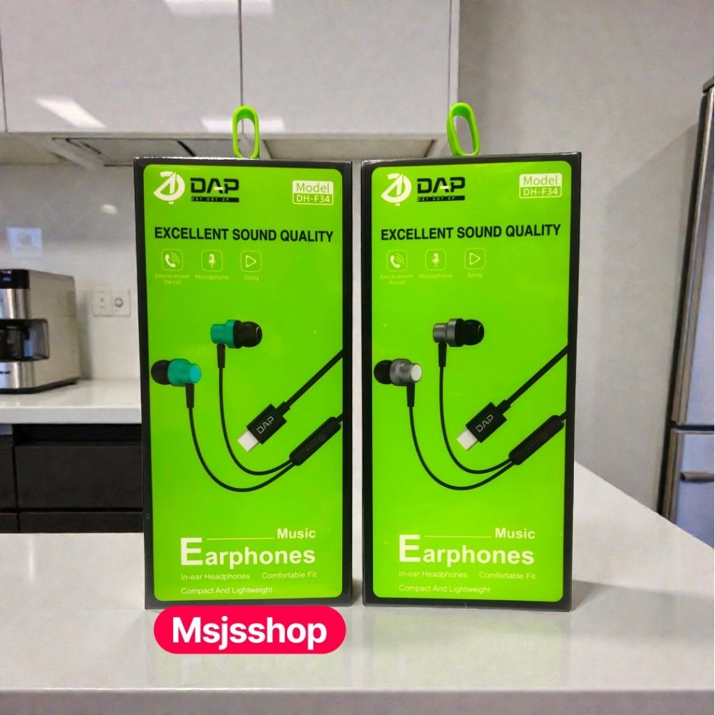 Headset DAP DH-F34 Type C Bass Hansfree HF DAP Type C DH-F34 Earphone DAP Type C DH-F34 Extrabass