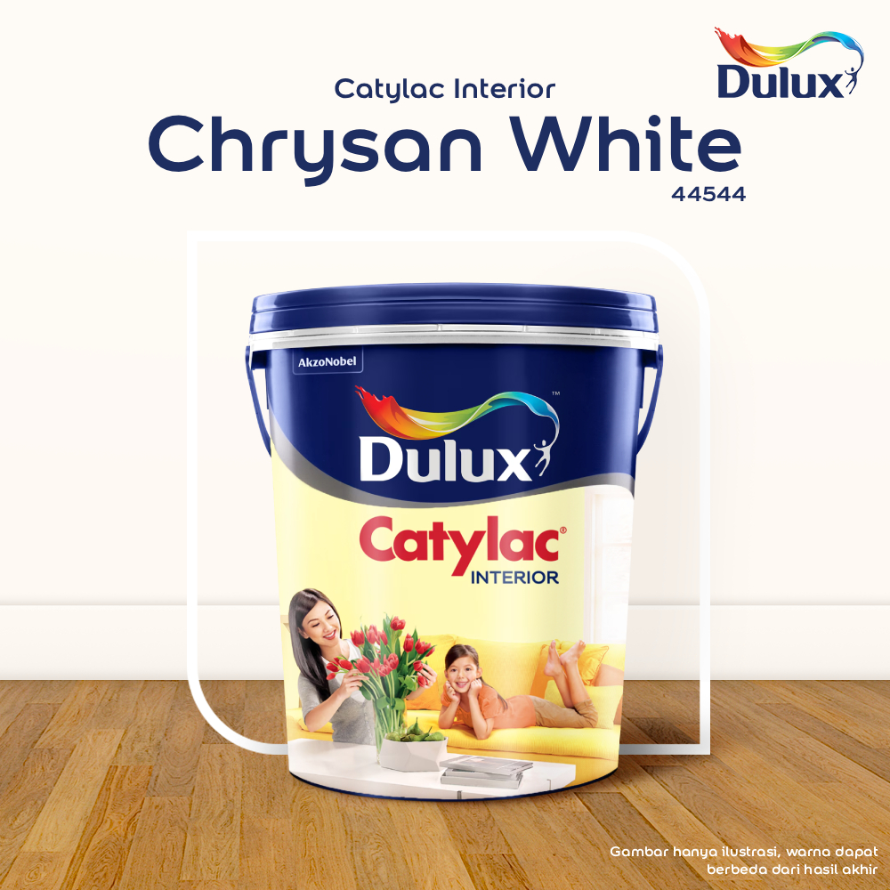 CAT TEMBOK CITY SENSATION DULUX CATYLAC INTERIOR - 25 KG CHRYSAN WHITE 44544 CAT TEMBOK DULUX CATYLA