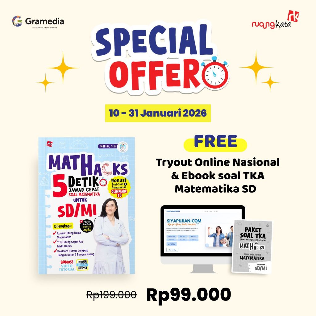 Gramedia - Math Hacks SD/MI