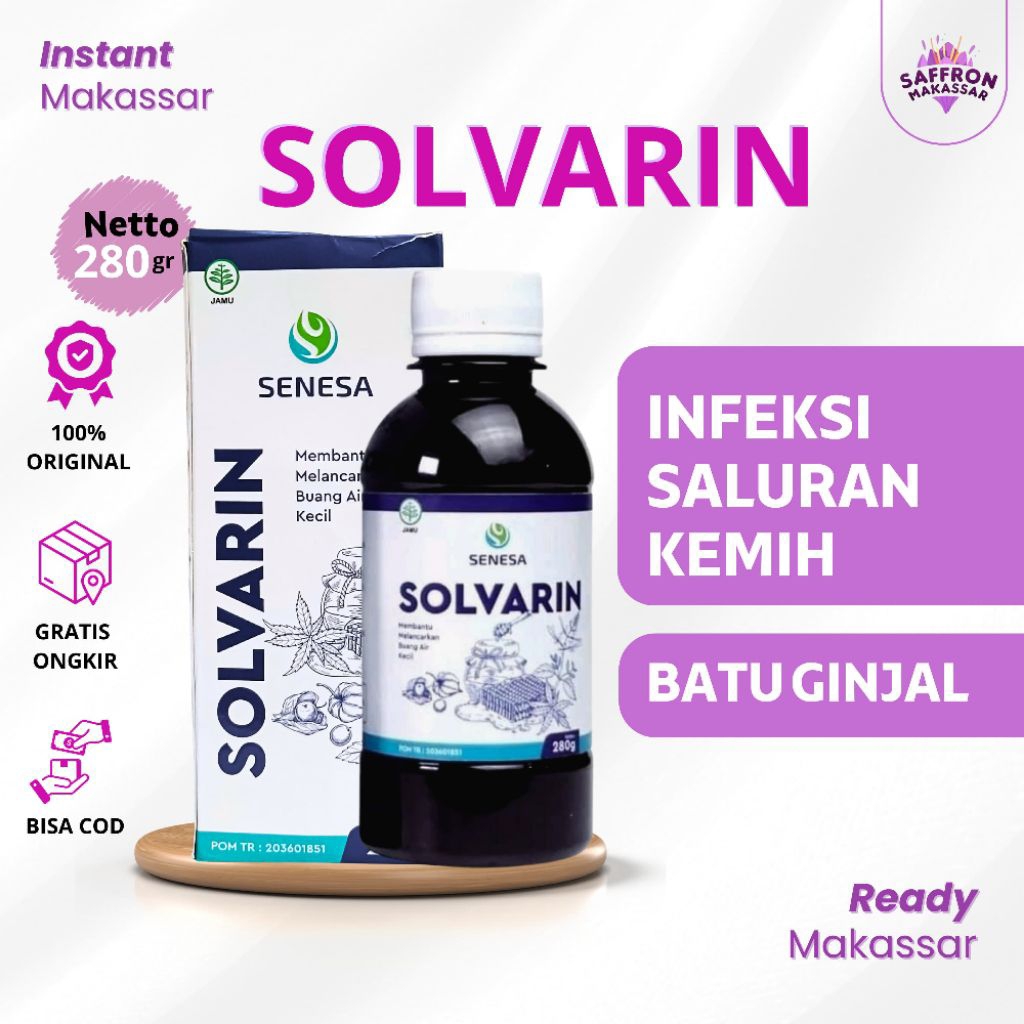 MADU SOLVARIN SANES MEMBATU MELANCARKAN BUANG AIR KECIL 280g