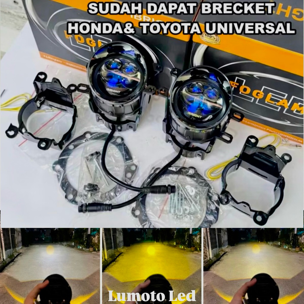 Lampu Utama Foglamp Ibright FOG 6 Biled 3 Inch Blue Lens