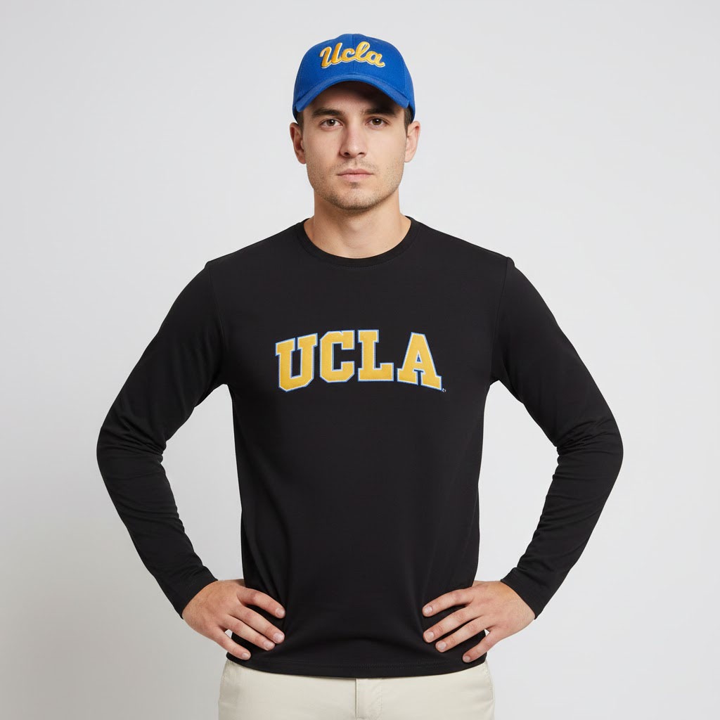 KAOS Lengan Panjang UCLA University of California Long Sleeve t-shirt baju Clothing