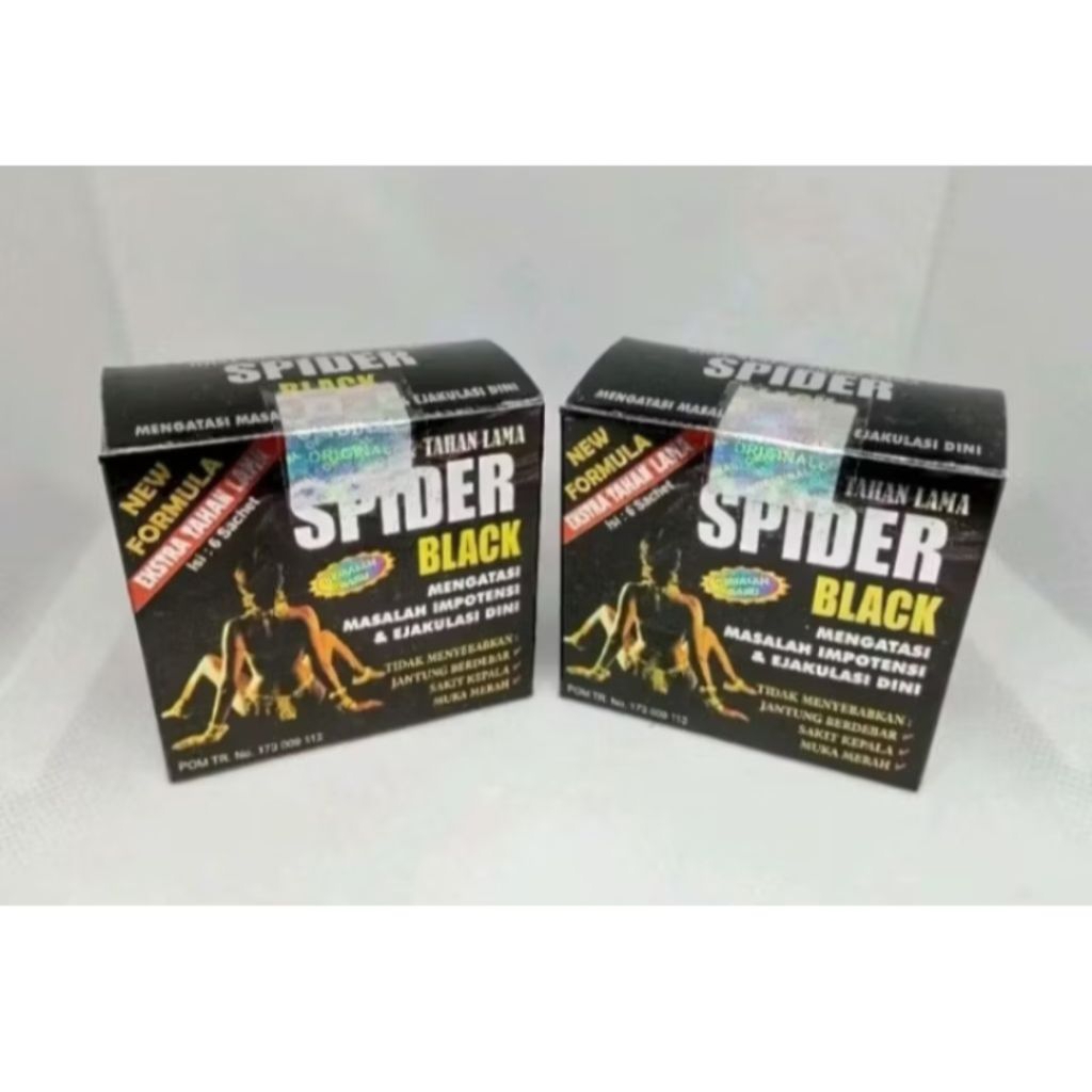 Spider Black Kapsul Herbal Pria - Membantu Membangkitkan Gairah, Membantu Menjaga Stamina, Membantu 