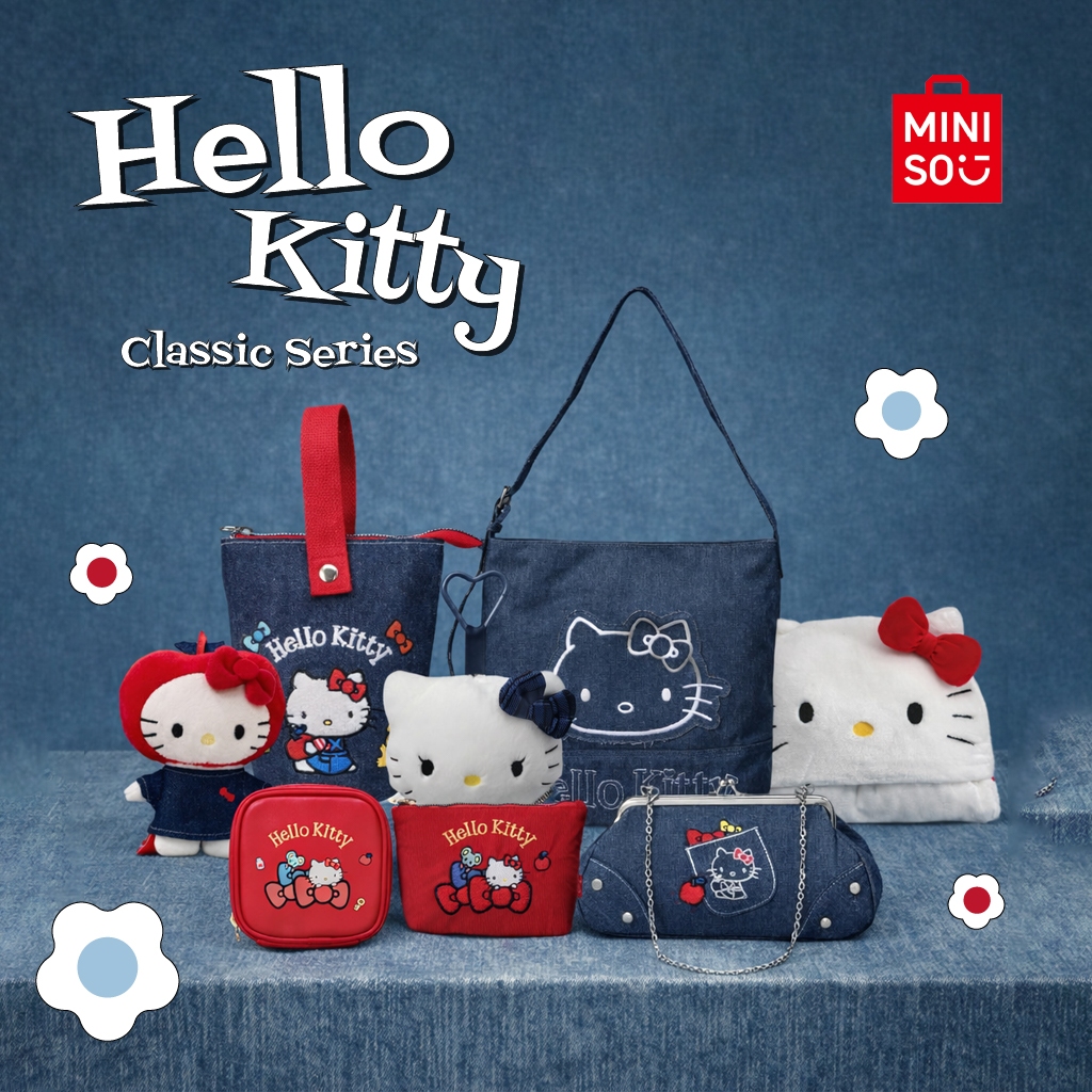 MINISO Hello Kitty Classic Full Collection Koleksi Karakter Hello Kitty Pouch Tas Pendant