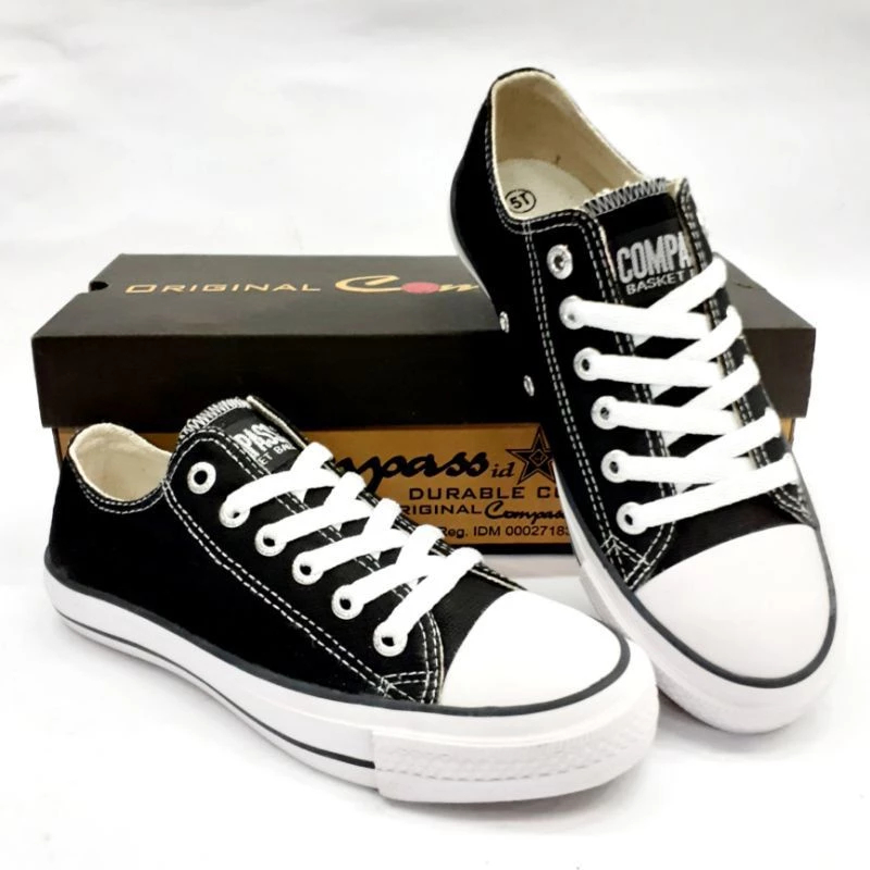 SEPATU COMPASS HATTRICK 057/Sepatu Warrior/sepatu sekolah size 37-42