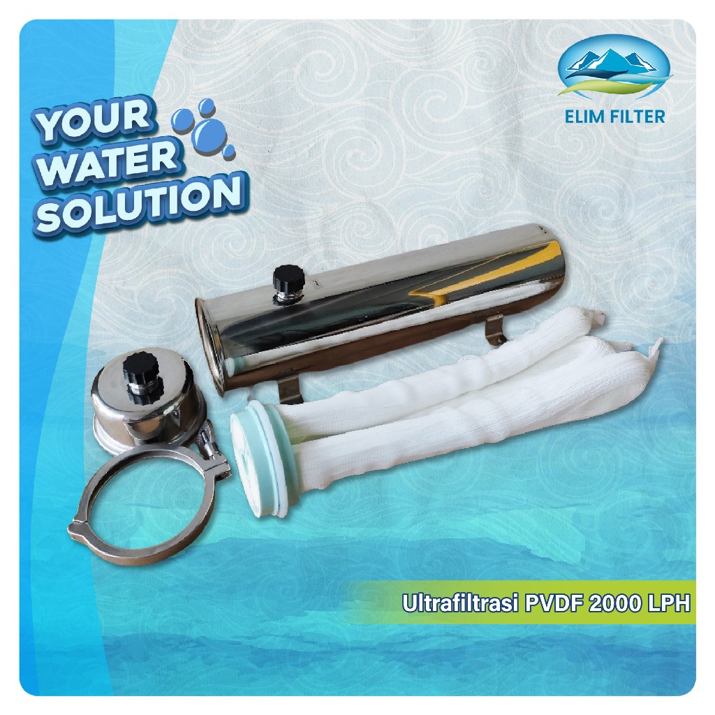 Filter Air PVDF Ultrafiltrasi 2000 LPH untuk Penyaringan Air