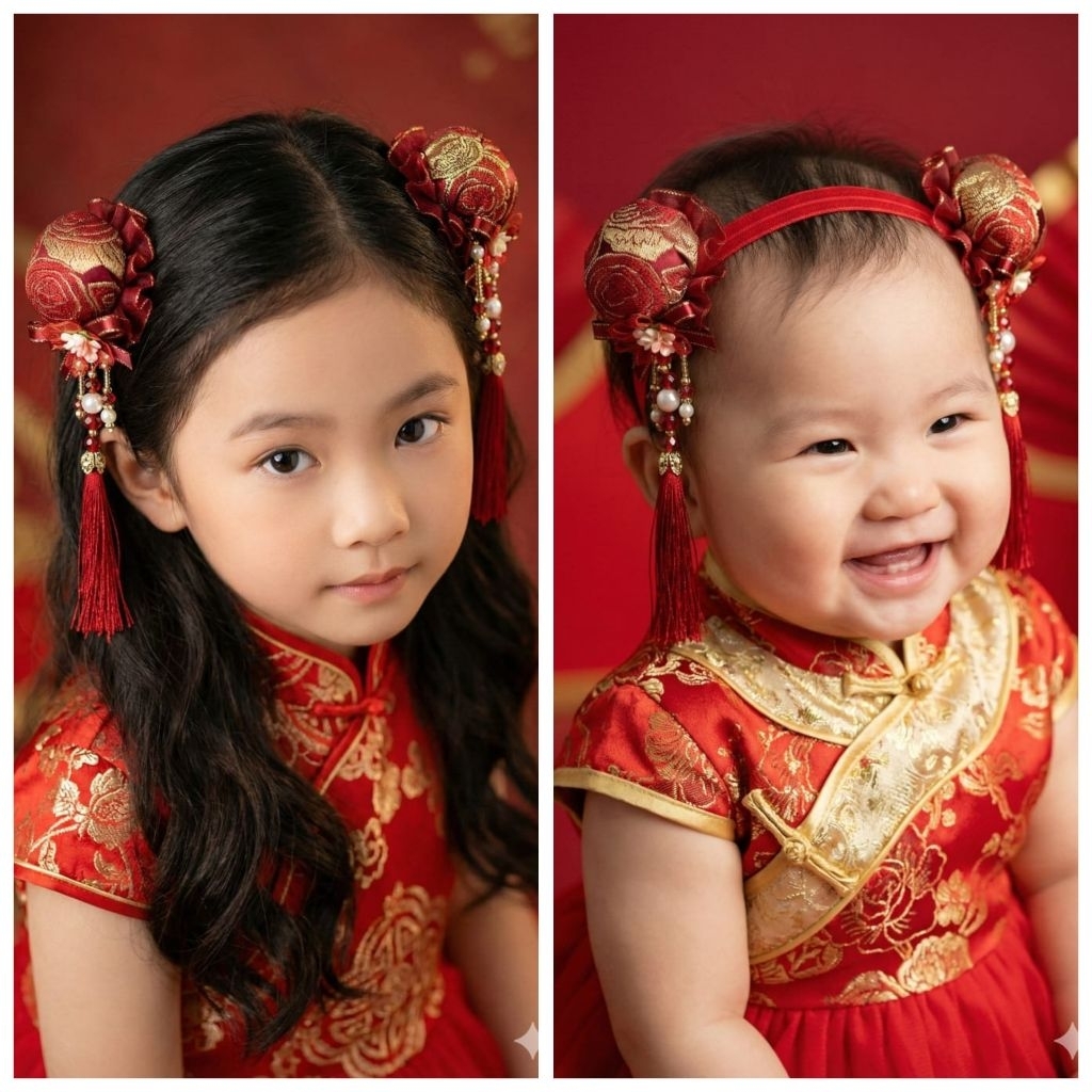 Ly Gallery - Pita Rambut Imlek / Jepit Pita Imlek / Bando Imlek / Nylon Headband Imlek / Pita Rambut