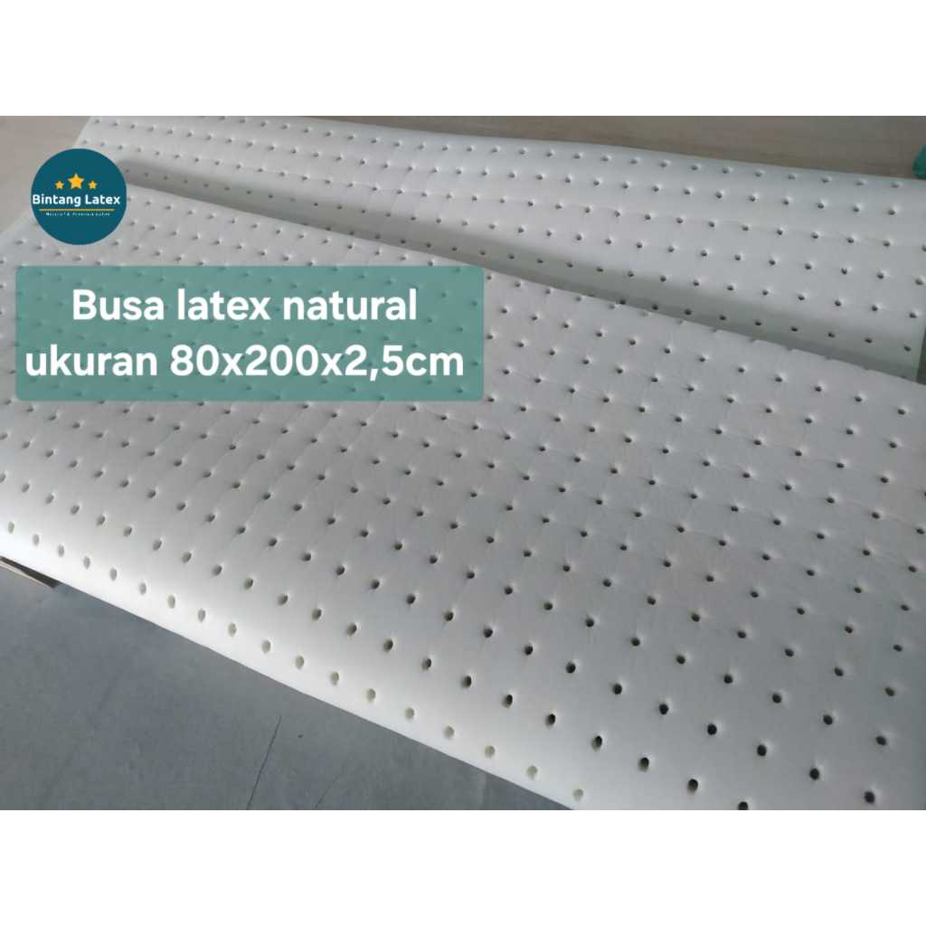 Lembaran Busa Latex Natural 80x200x2,5 cm untuk Jok Mobil dan Sofa
