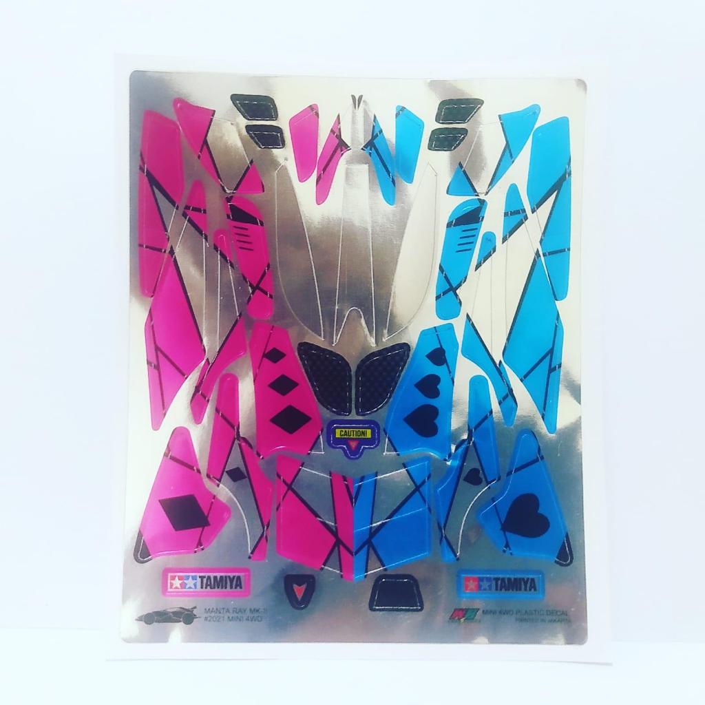 Stiker Manta Ray Mk-II - Body Putih - Chrome Metallic