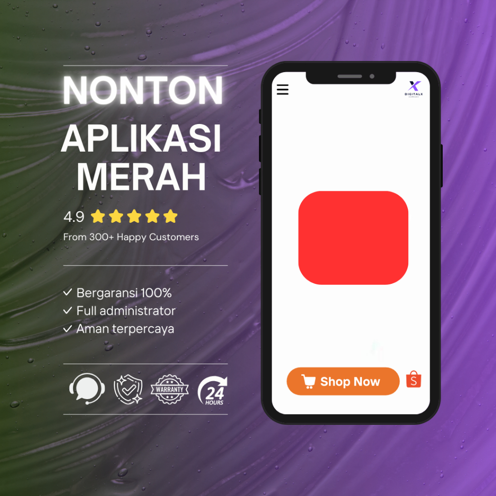 NONTON APLIKASI MERAH 3 BULAN PREMIUM FULL GARANSI