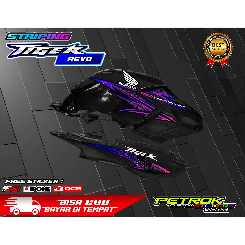 STRIPING VARIASI HONDA TIGER REVO / STICKER LIST VARIASI MOTOR HONDA TIGER REVO