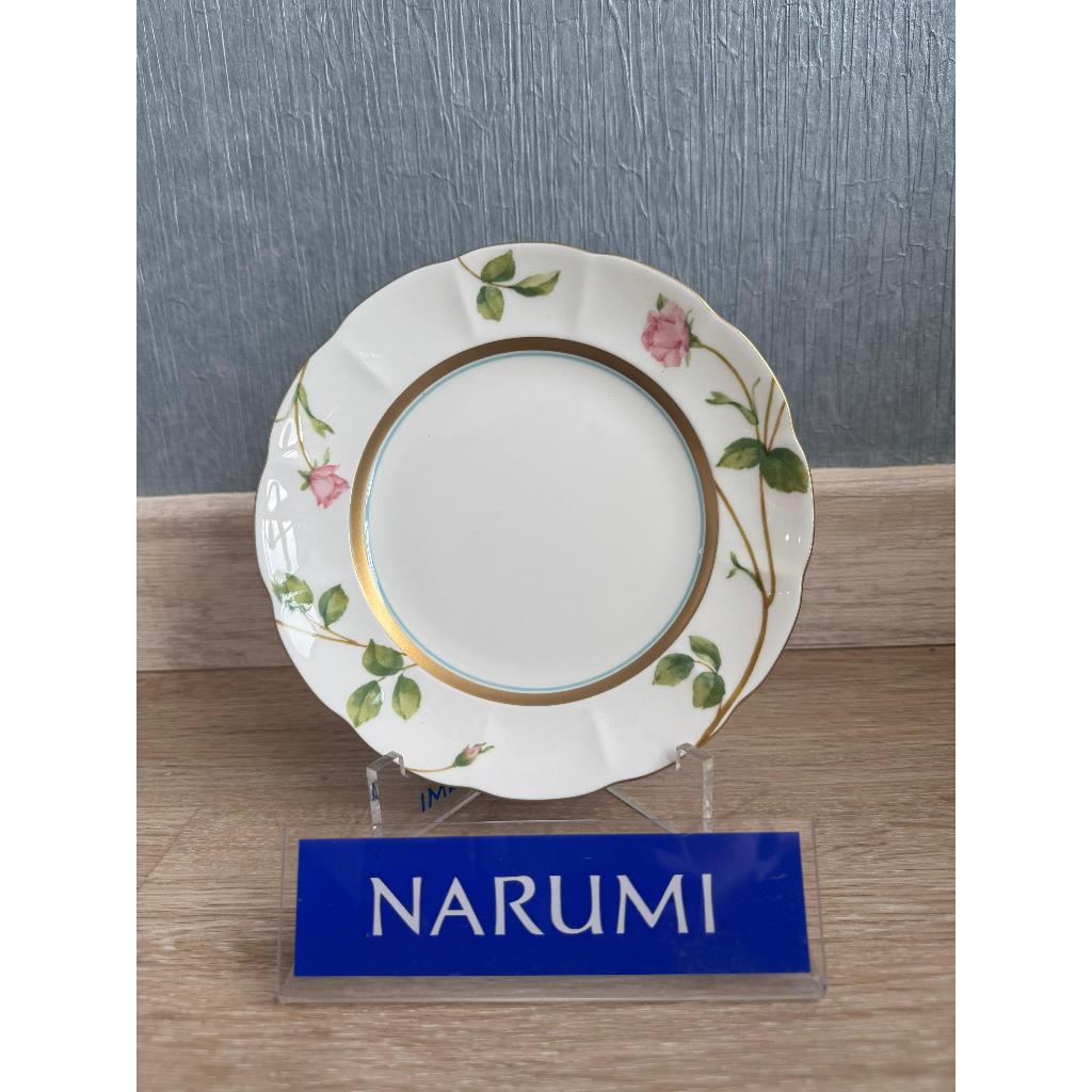 NARUMI BLOOMING ROSY LANE BB PLATE PIRING DESSERT BONE CHINA 51220-1123