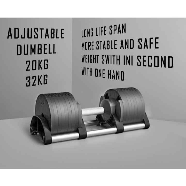 Adjustable Dumbell 20kg Nuobell 32kg Flexbell Bowflex SelectTech 552i 1090i