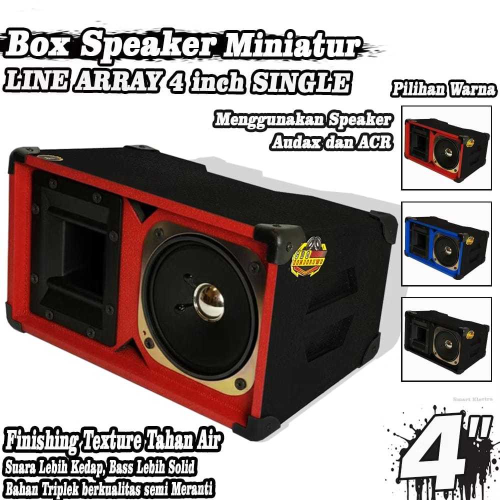 Box Speaker Miniatur Line Array 4 Inch Texture