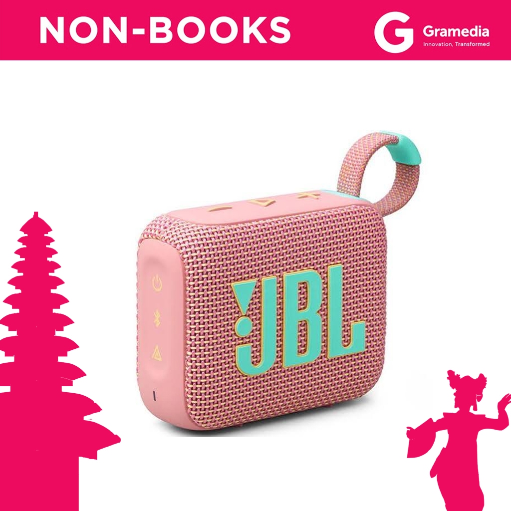 Gramedia Bali - JBL JBL GO 4 PINK / SPEAKER JBL GO 4 PINK