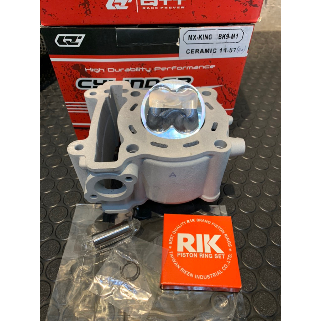 BLOK KERAMIK QTT MX KING 57MM SET PISTON FORGED
