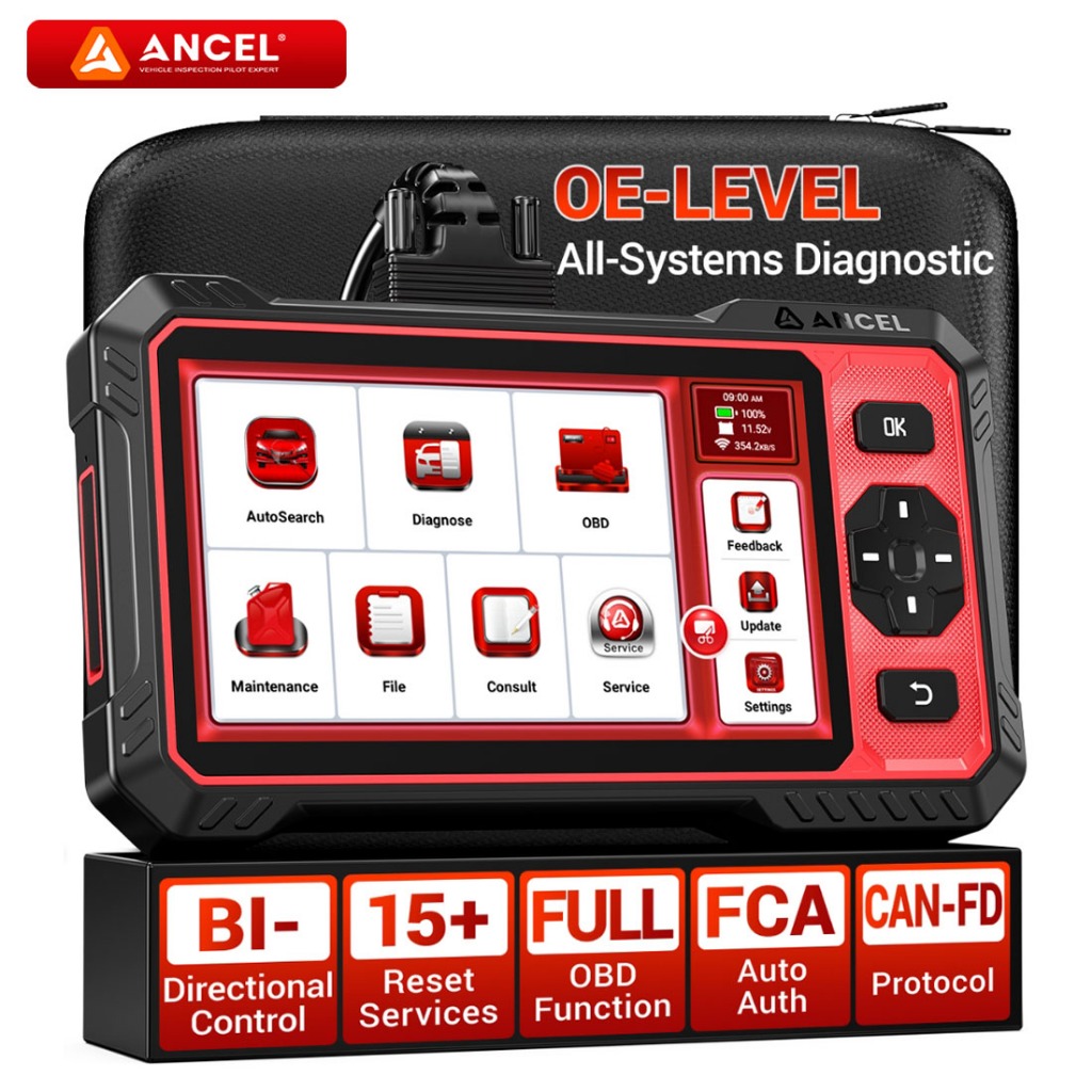ANCEL DS410 Lite Car Automotive Diagnostic Tool OBDII OBD2 Scanner Mobil Bi-directional Semua Sistem