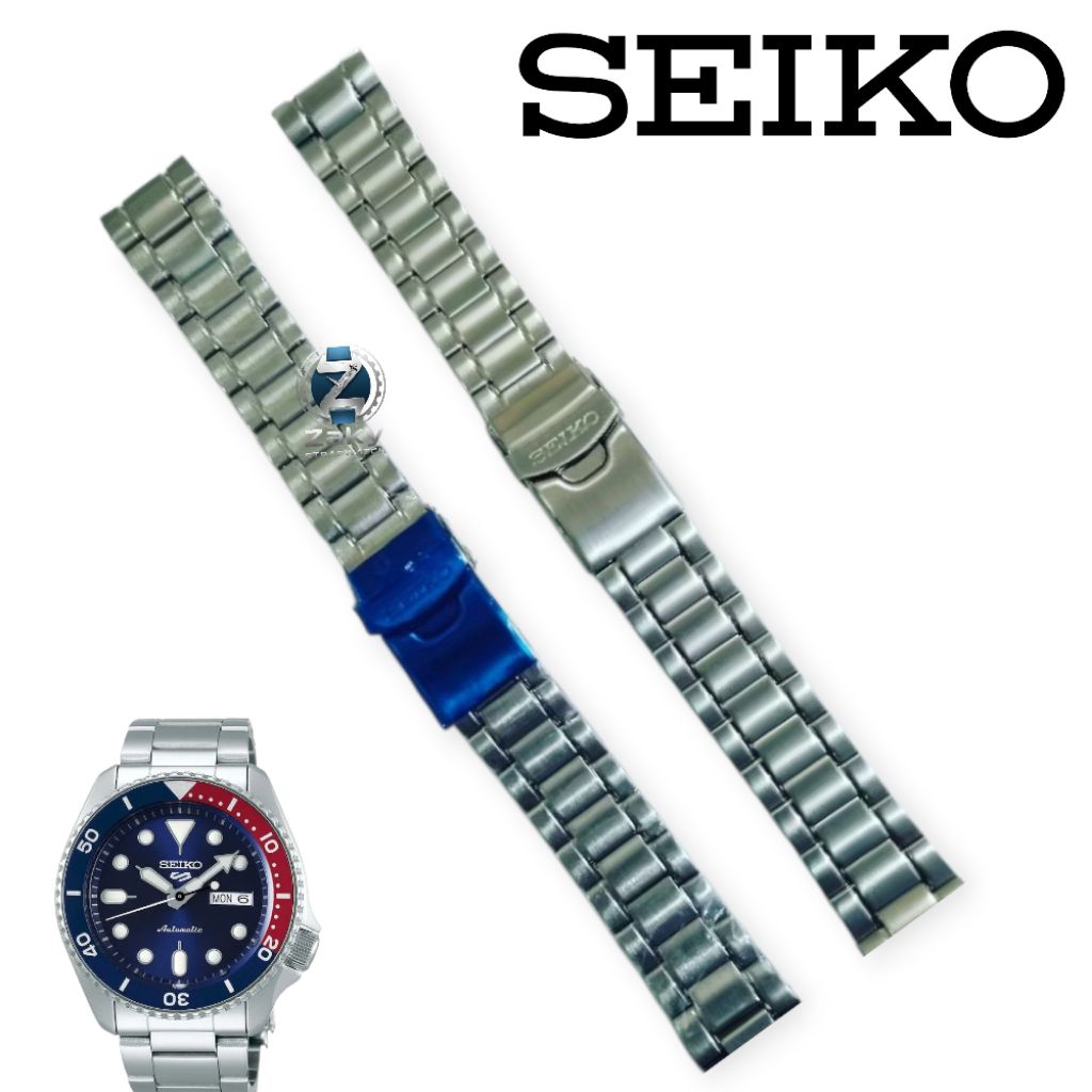 Tali Jam Tangan Rantai Seiko Padi/Turtle Size 22MM Silver