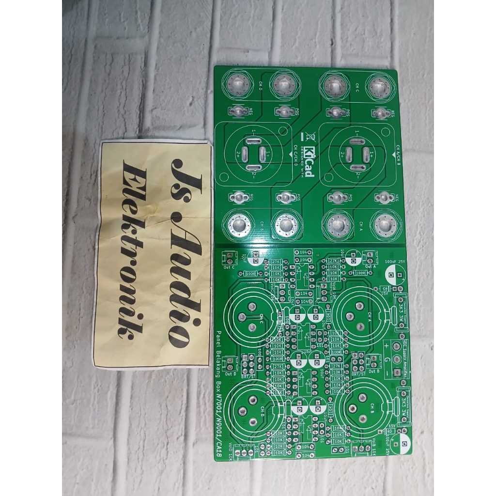 pcb inbal panel belakang 4ch dobel layer input balance