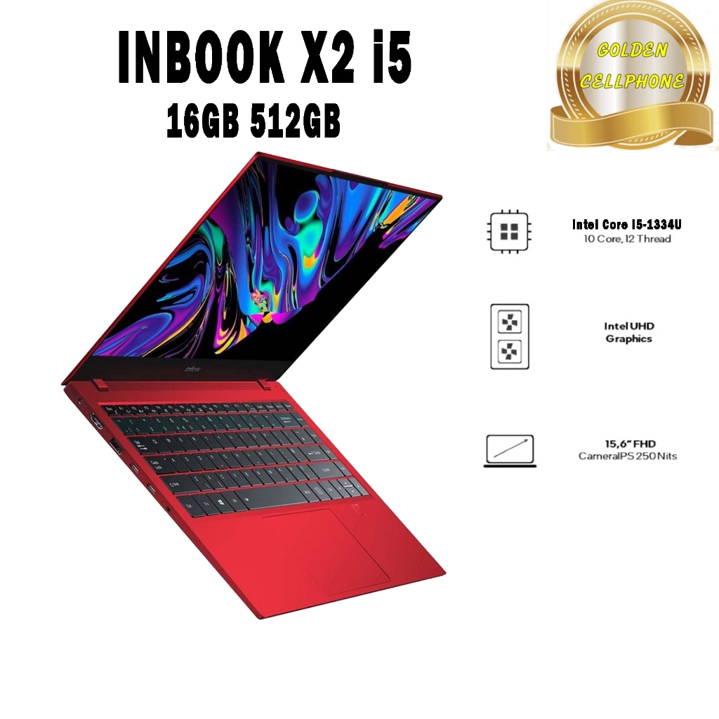 LAPTOP INFINIX INBOOX X2 i5 16/512 GARANSI RESMI