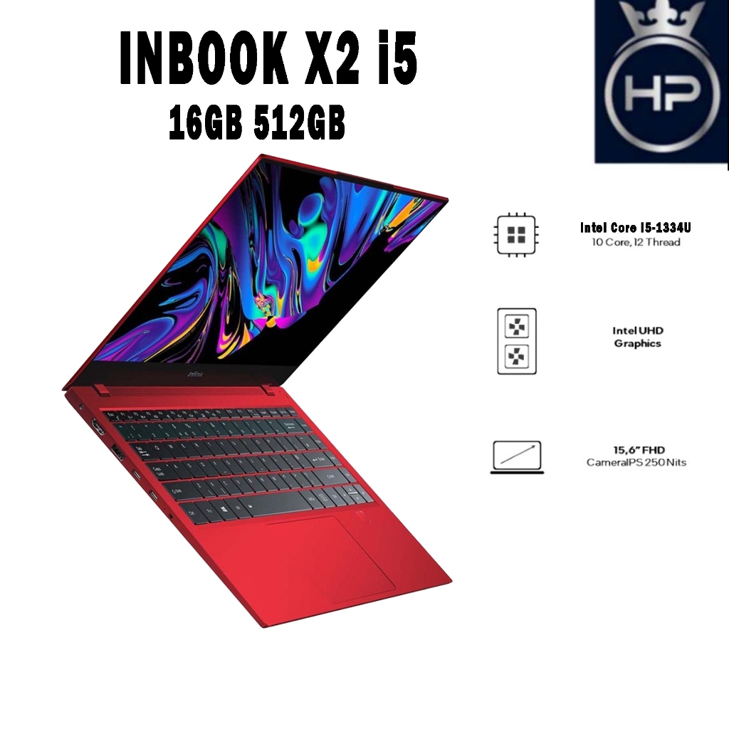LAPTOP INFINIX INBOOX X2 i5 16/512 GARANSI RESMI
