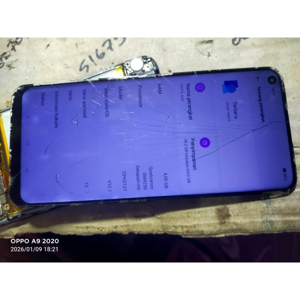 MESIN OPPO A53 RAM 4/64 NORMAL JAYA TESTED