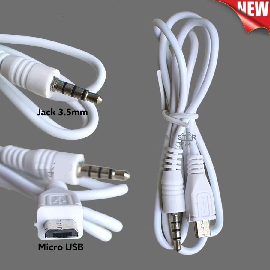 Kabel Sound Card Micro To Aux Jek 3.5mm Kabel Micro Usb To Jack Aux 3.5mm Kabel Soundcard V8 V8s V8 