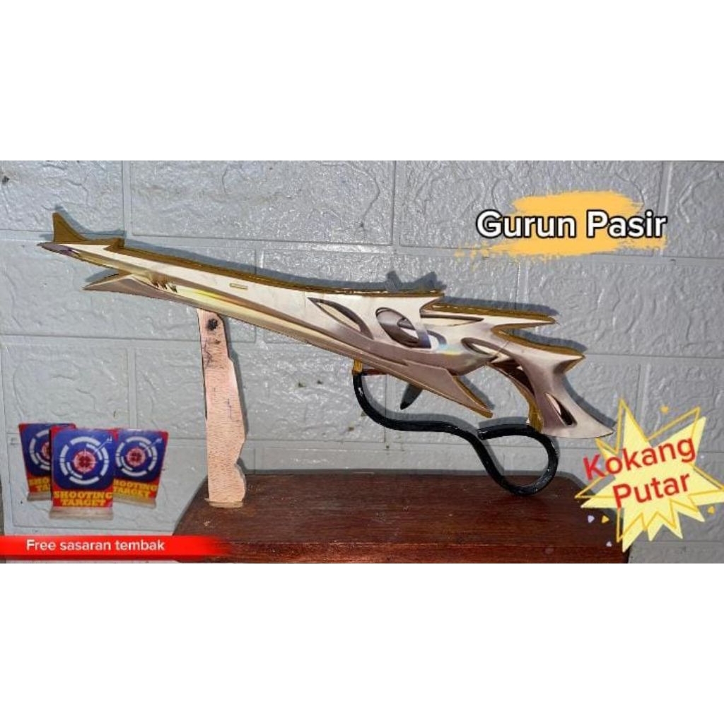 mainan tembakan anak laki sg gurun pasir kokang putar