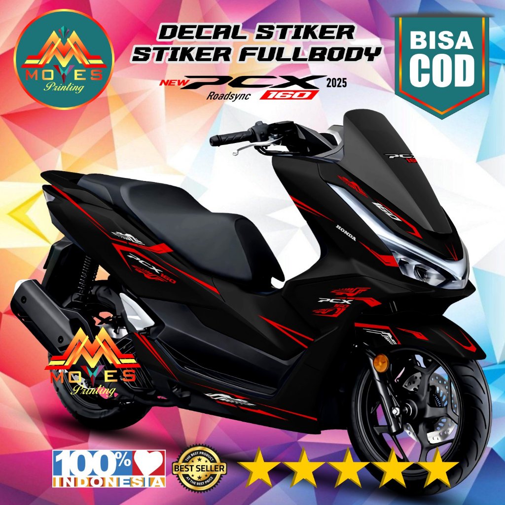 decal stiker honda pcx 160 full body pcx 160 2025 abs roadsync matrix-line