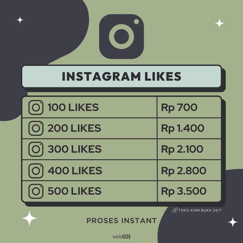Promo Like Instagram Post, Video & Reels – Proses Instan,Termurah