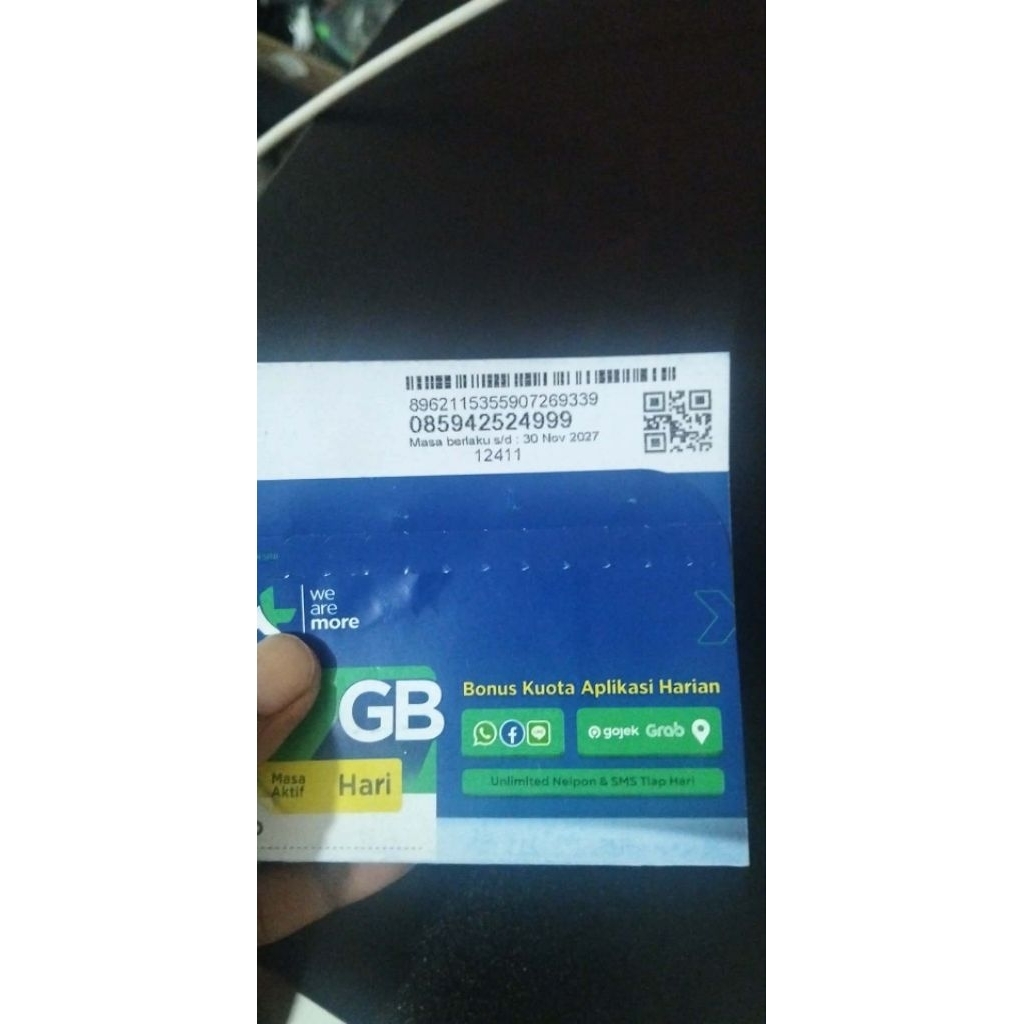 Kartu XL triple 999 (Free kuota 3GB)