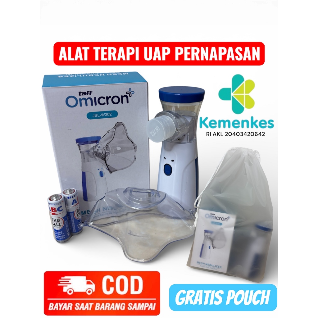 Alat Terapi Uap Nebulizer taff omicron Alat Terapi Uap Anak Alat Terapi Batuk Pilek alat terapi batu
