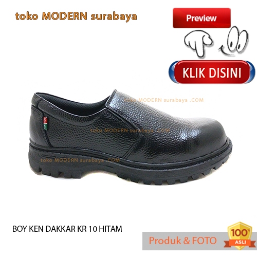 BOY KEN DAKKAR KR 10 HITAM sepatu kerja pantovel pria safety terbaru