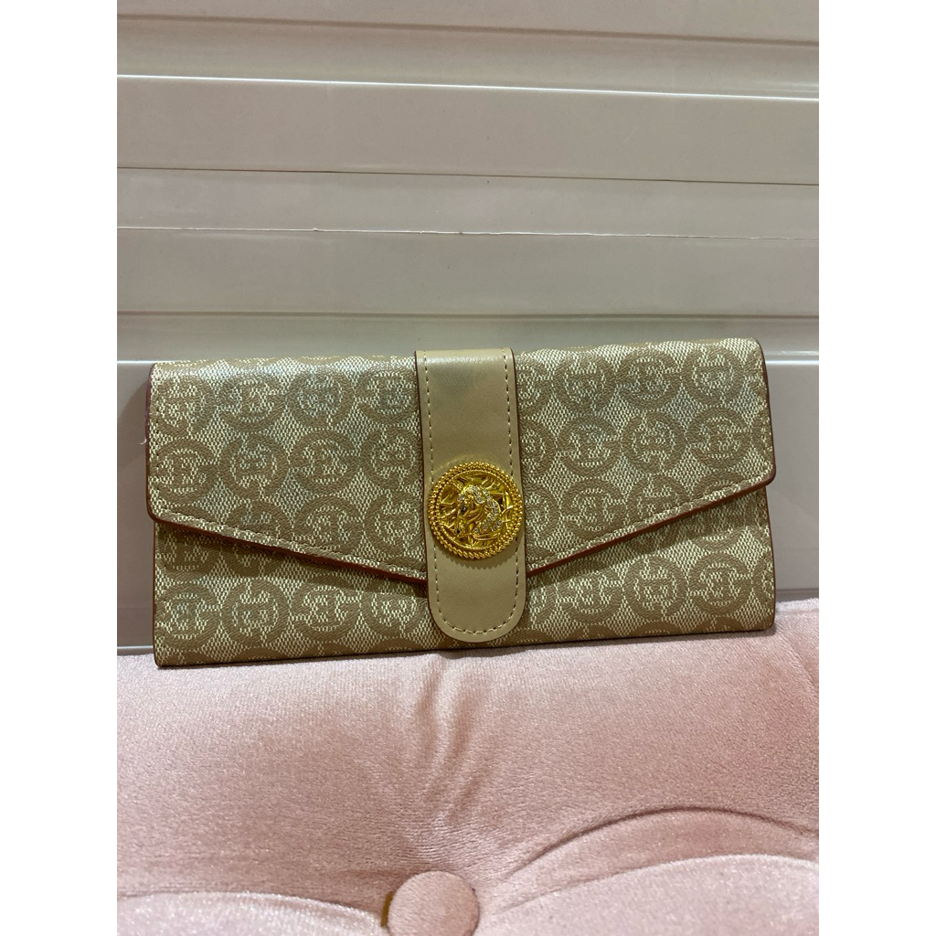 Sale Dompet Panjang Defect Warna Khaki Ambyarrr