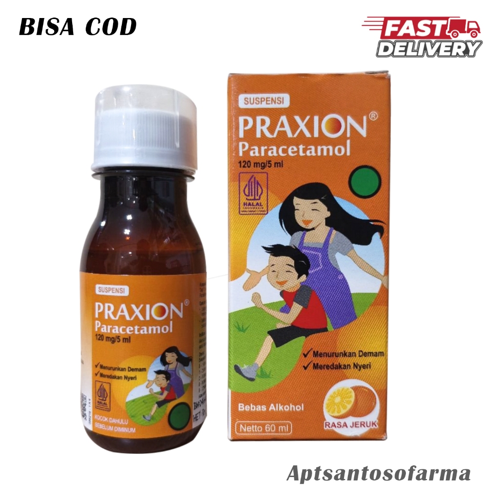 Praxion Suspensi 60 ml - Paracetamol Anak untuk Menurunkan Demam