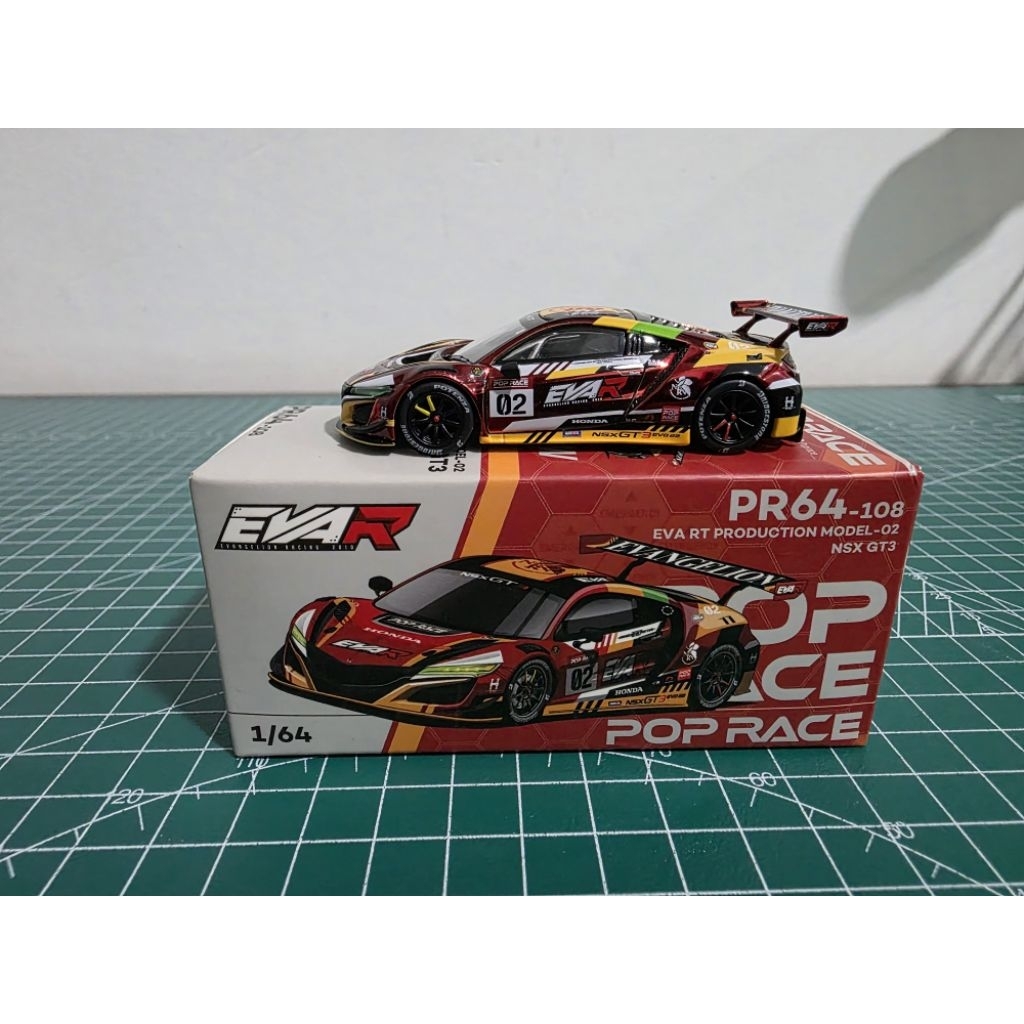 Pop race evangelion 02 NSX GT3 red