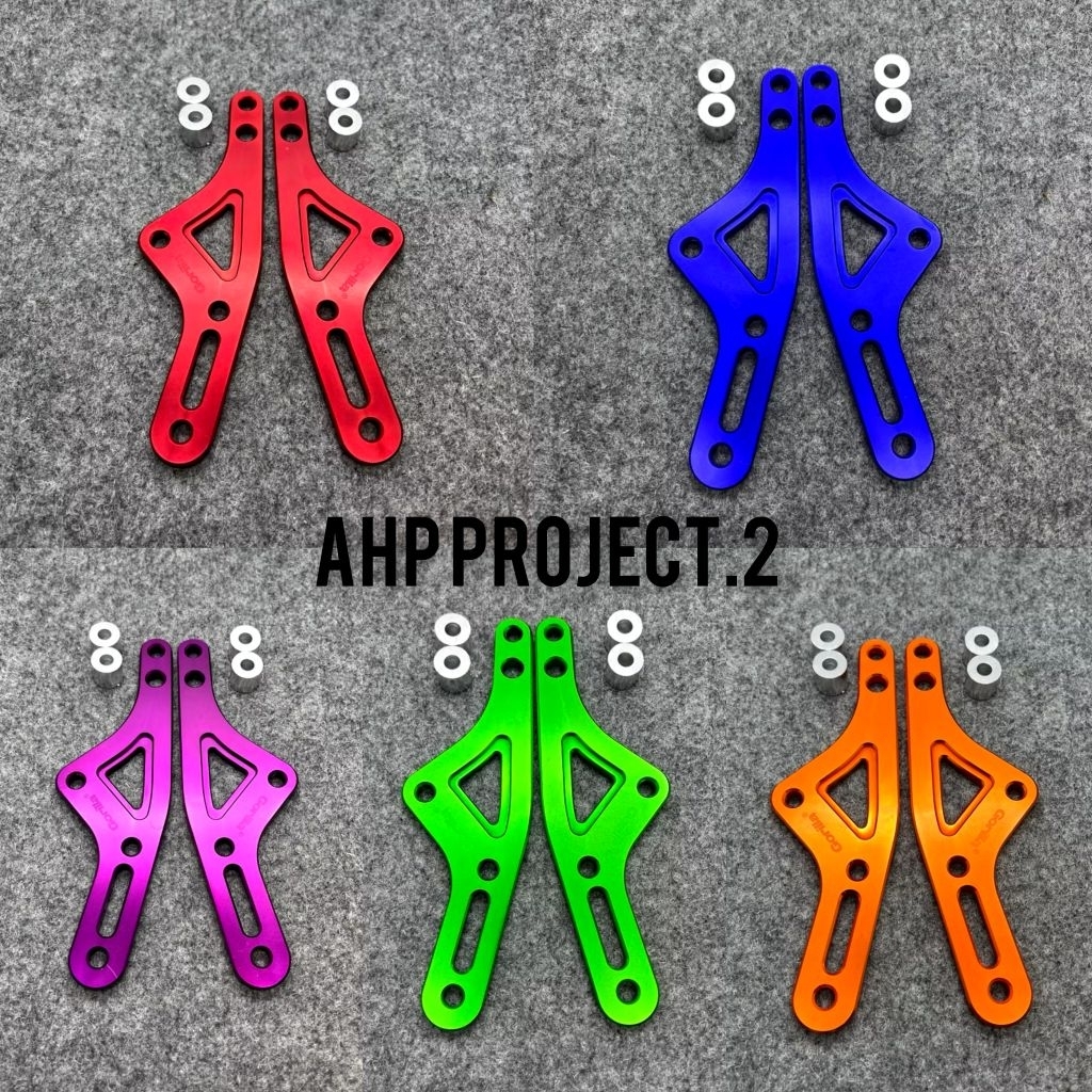 DUDUKAN PANGKON MESIN / BRACKET MESIN TIGER CNC GORILA ANODIZE WARNA LENGKAP