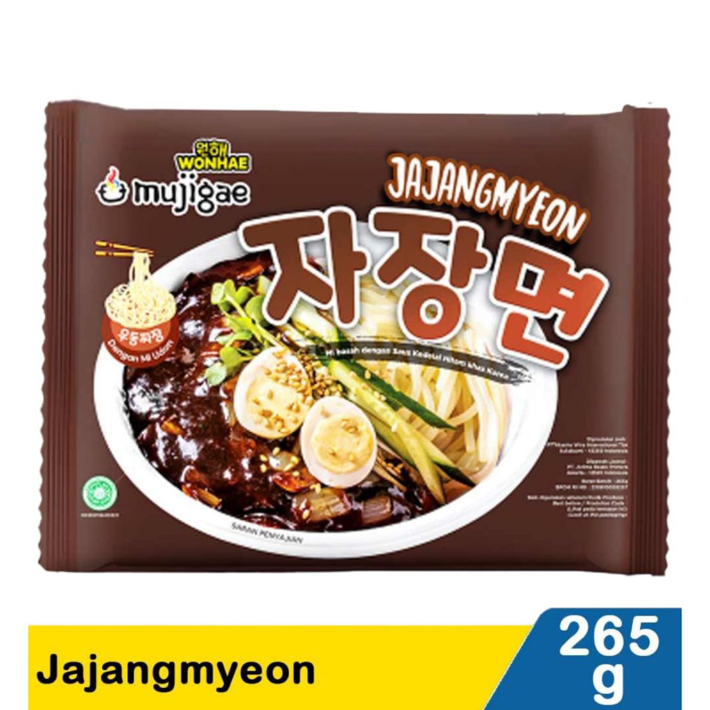Mujigae Wonhae Jajangmyeon 265g | Mie Korea Jajang Myun Original | Mie Korea Halal Instan Premium