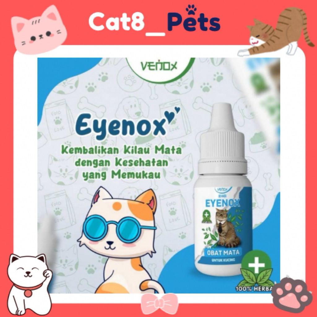 EYENOX obat tetes mata kucing anti infeksi mata merah bengkak selaput putih