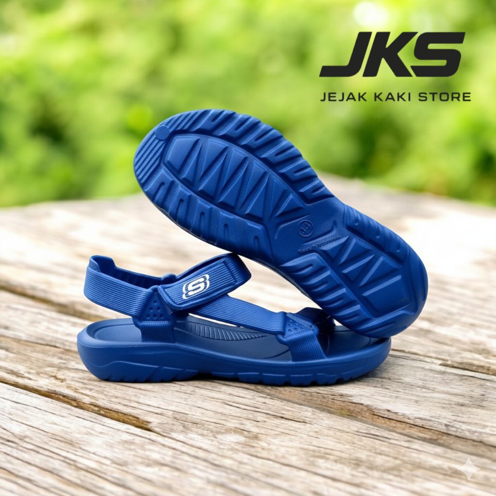 Sandal Gunung Outdoor Skechers Sandal Hiking Karet Ringan Anti Slip