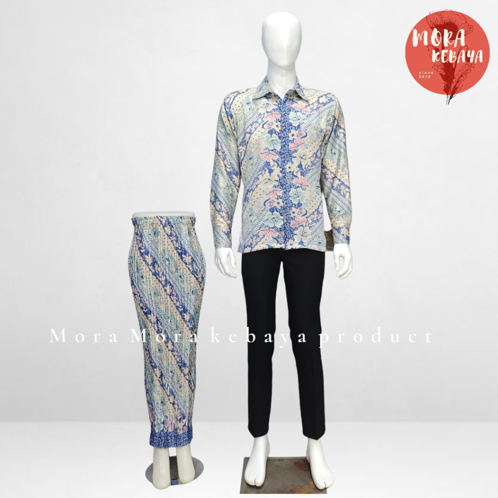 Batik couple/kemeja batik/rok batik/couple kemeja batik rok plisket